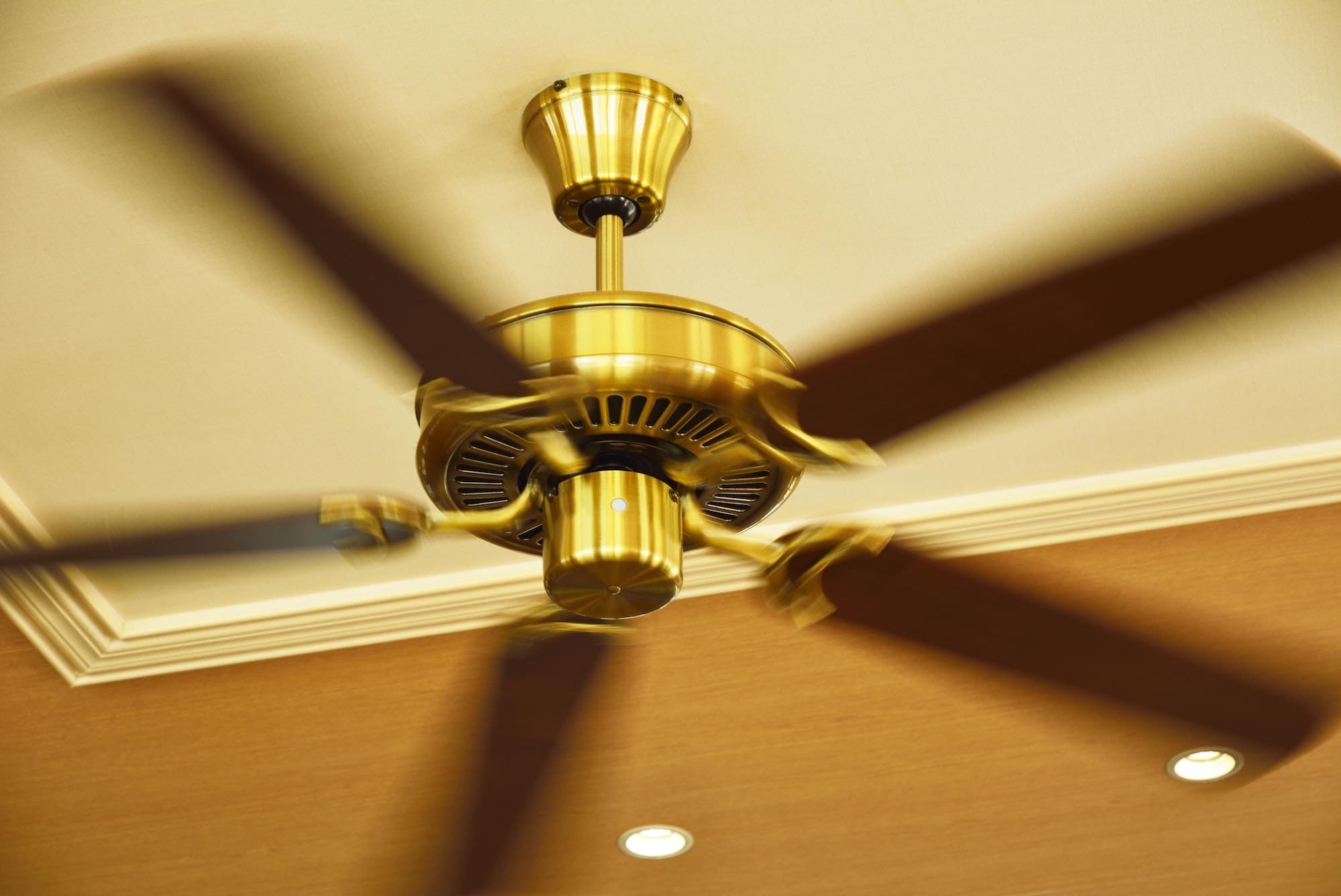 Ceiling fan. Electric ceiling fan